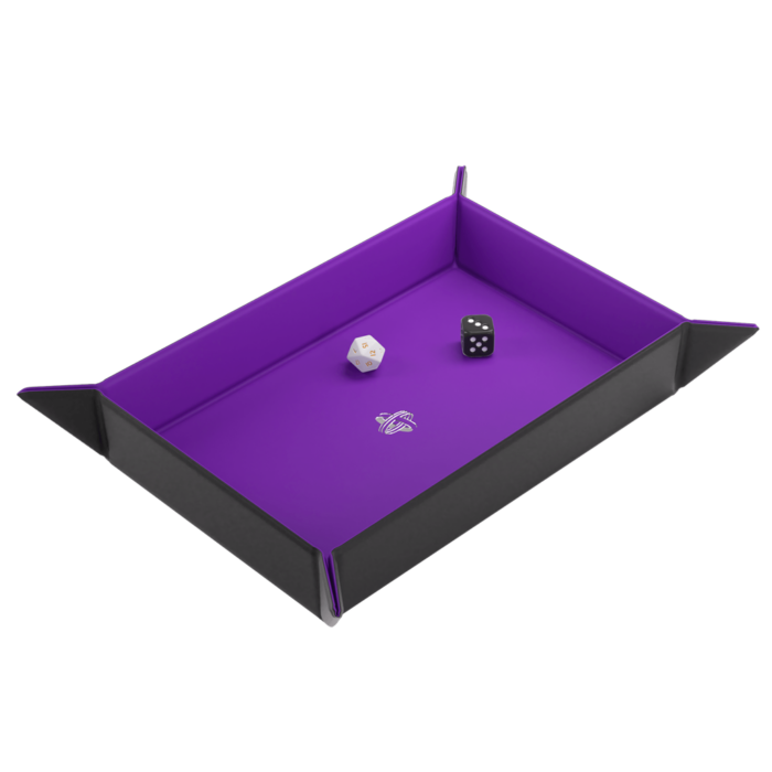 Magnetic Dice Tray Rectangular Black/Purple