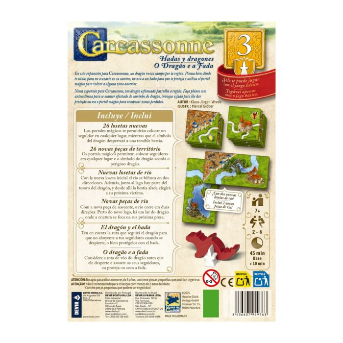 Carcassonne Exp. 3 - Dragones y Hadas - Imagen 2