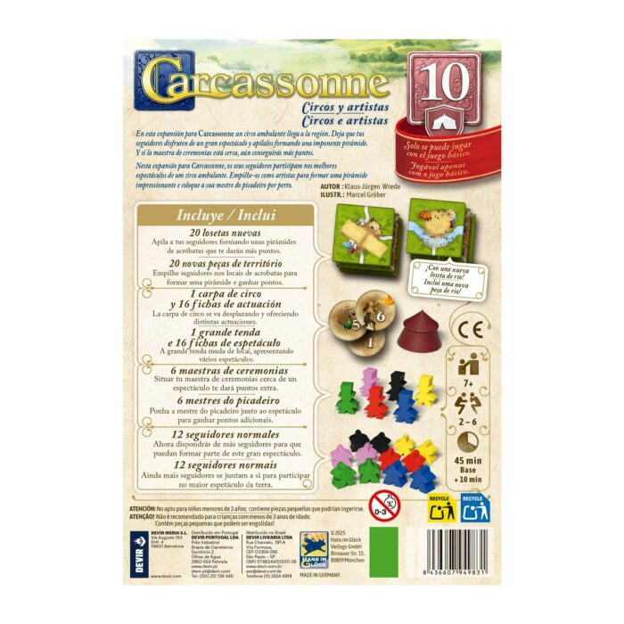 Carcassonne Exp. 10 - Circos y Artistas - Imagen 2