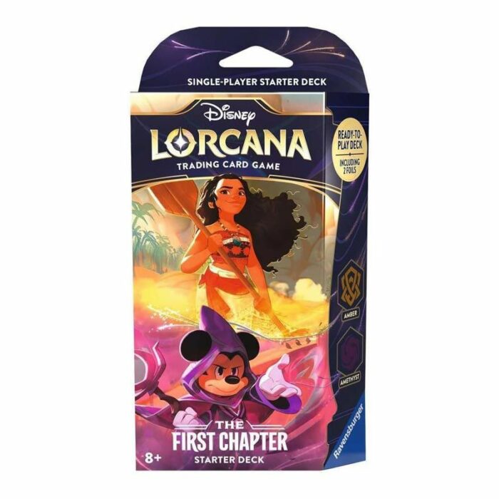 Disney Lorcana TCG. Mazo de inicio. First Chapter Amber-Amethist.