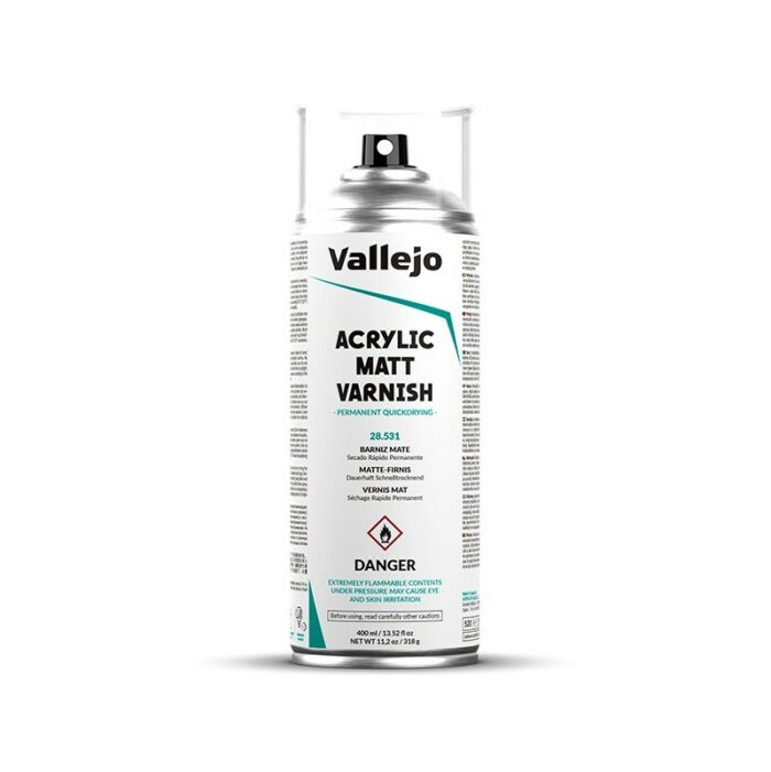 Vallejo Aerosol Barniz Mate 400 ml