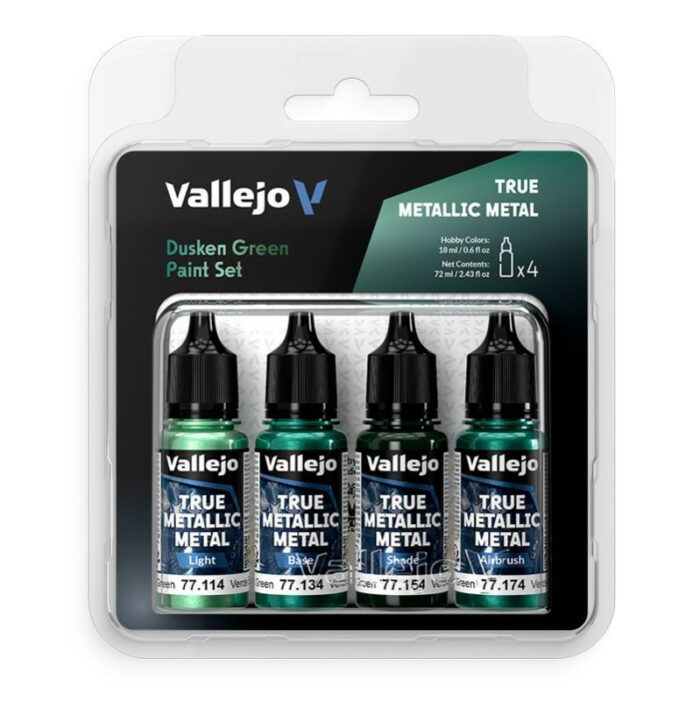 Vallejo Set 4 Colors TMM Verde Sombrio